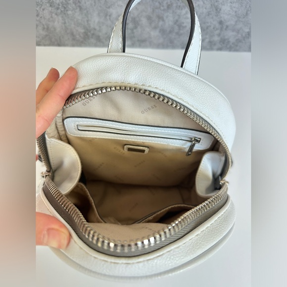 Guess Quilted Mini Backpack with Logo Straps in Black - Picture 5 of 6